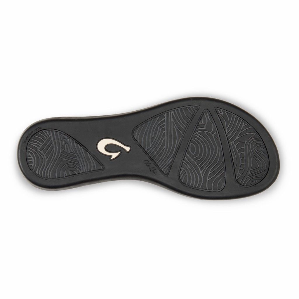 Sandalias Olukai Ho‘ōpio Leather - Chanclas Mujer Negros 20214-609